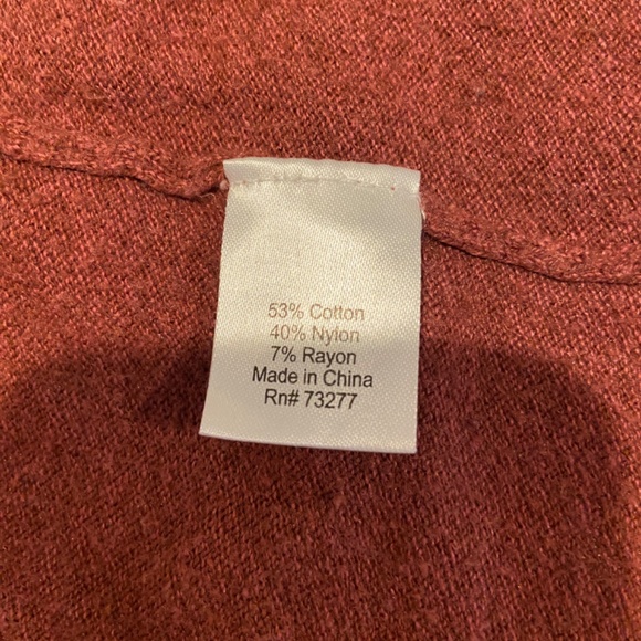 Sonoma Burnt Orange Open Front Cardigan – Size Medium - Picture 8 of 10